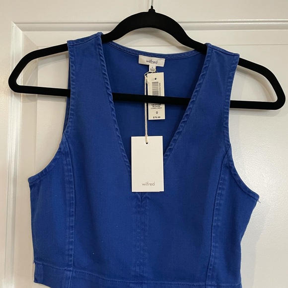 NWT Aritzia Wilfred Dauphine Blouse Size 0 - Picture 2 of 7